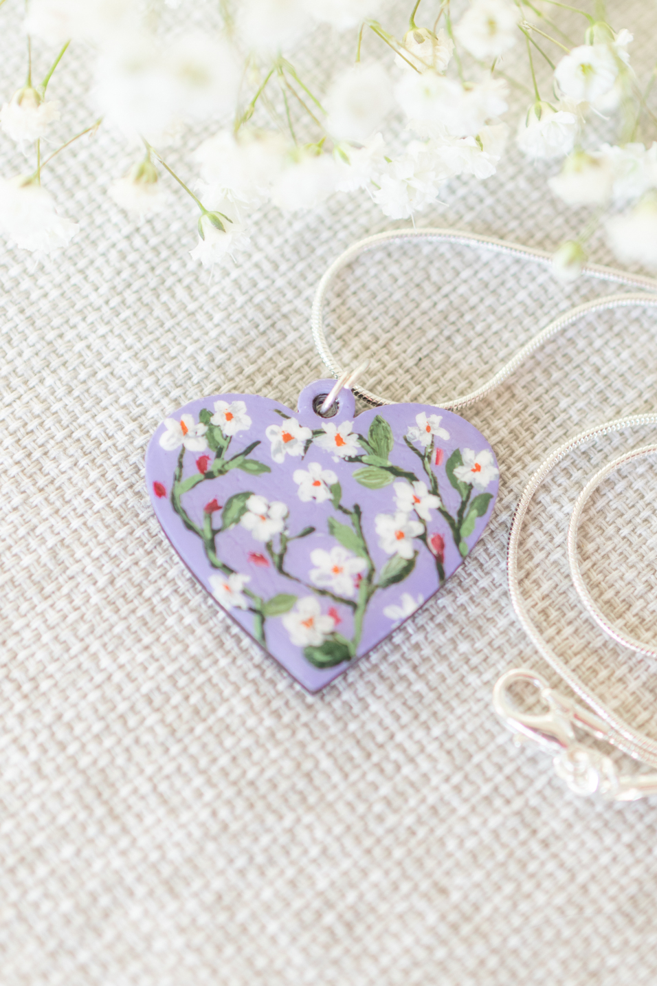 Кулон - сердце Lilac