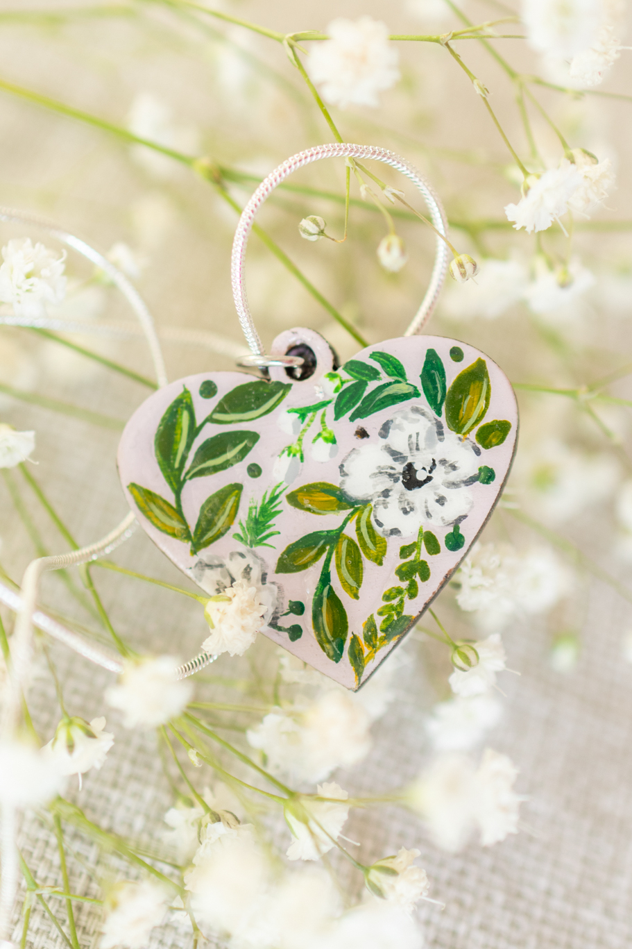 Кулон - сердце Pale Pink