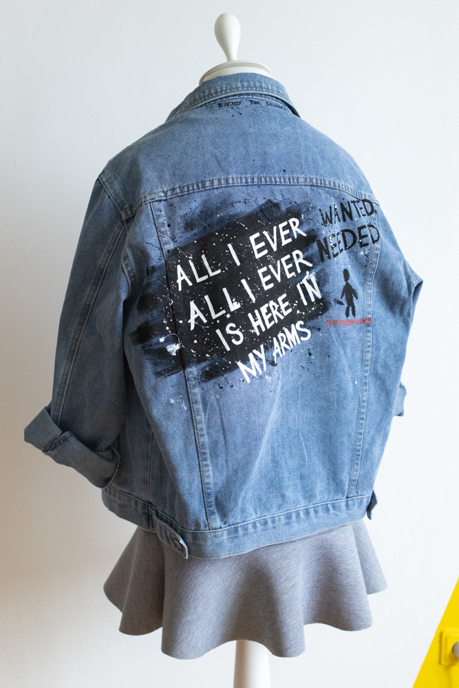 Джинсовка с росписью - DEPECHE MODE