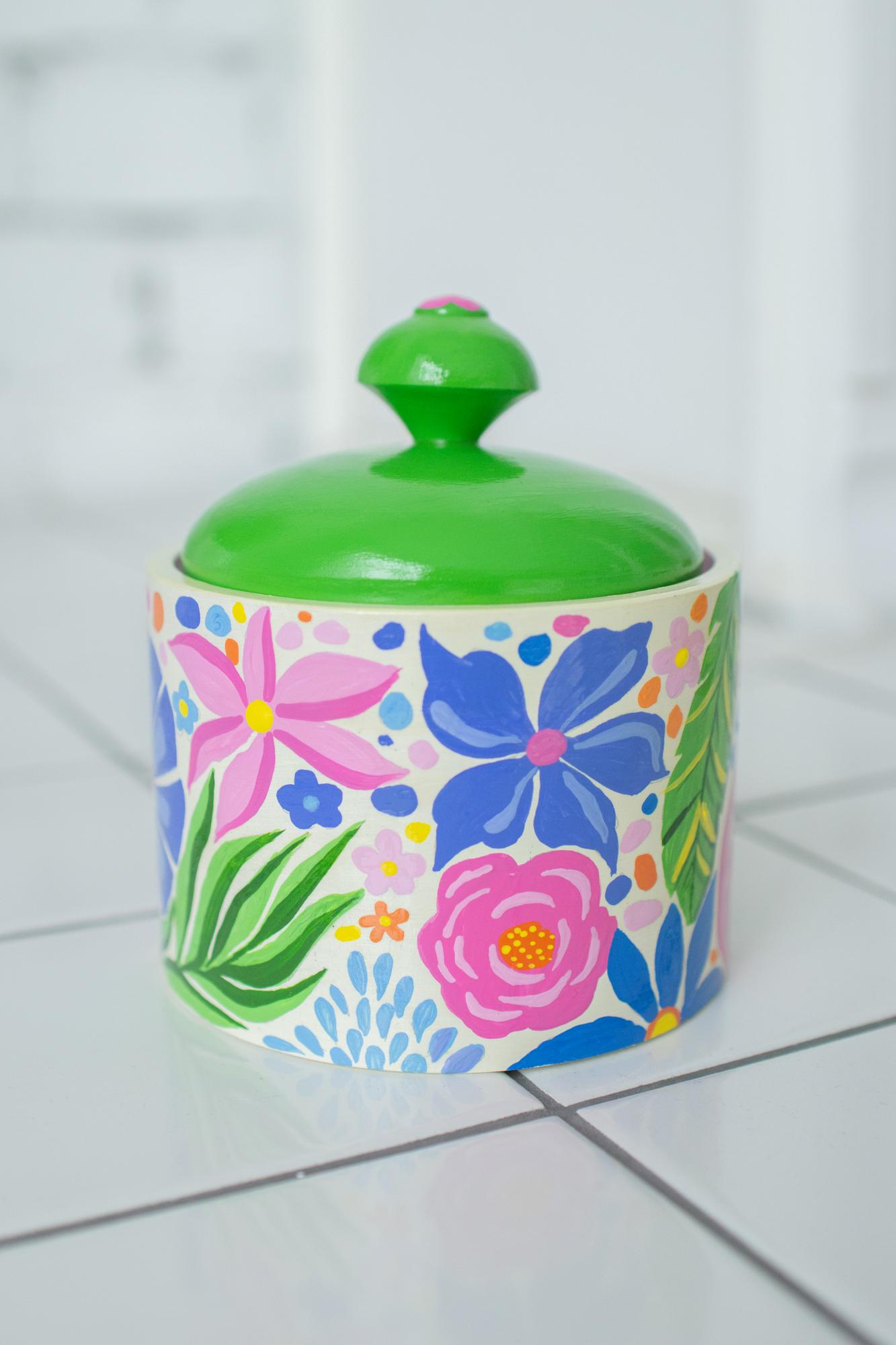 Шкатулка из дерева с ручной росписью - Летние сны