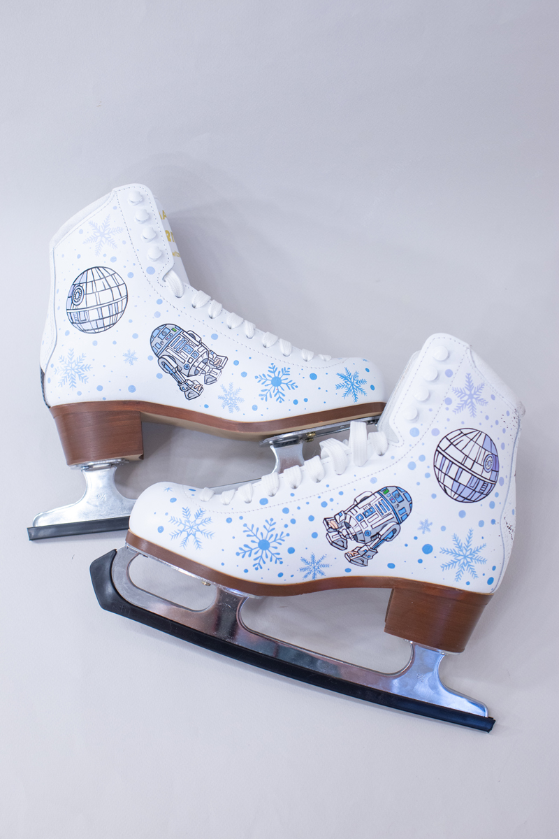 Роспись фигурных коньков - Звёздные Войны