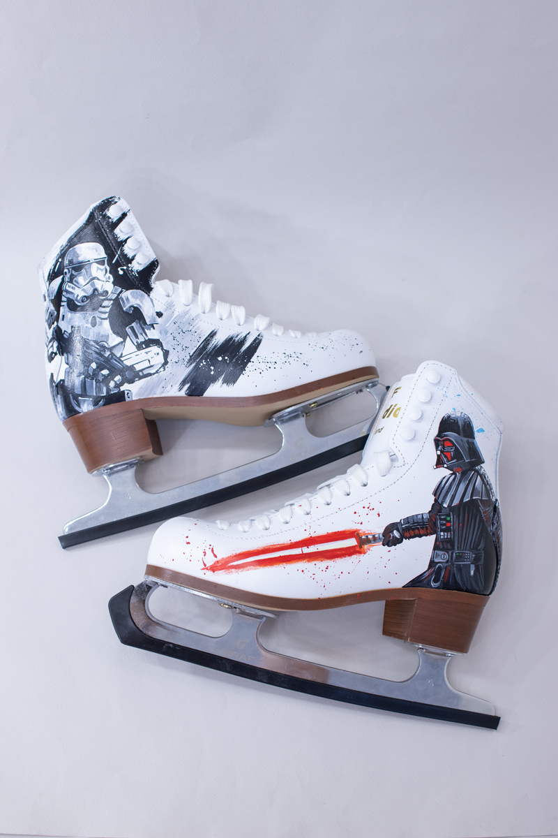 Роспись фигурных коньков - Звёздные Войны