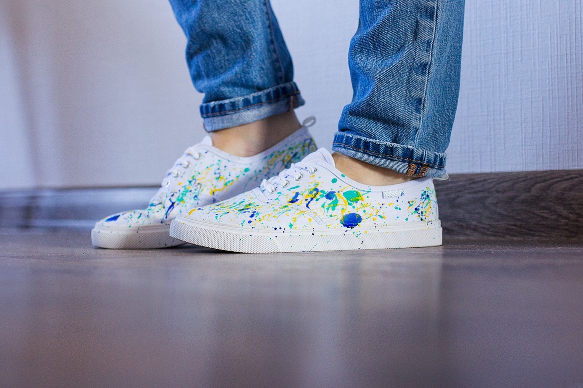 Кеды с брызгами красок Burst of Colors