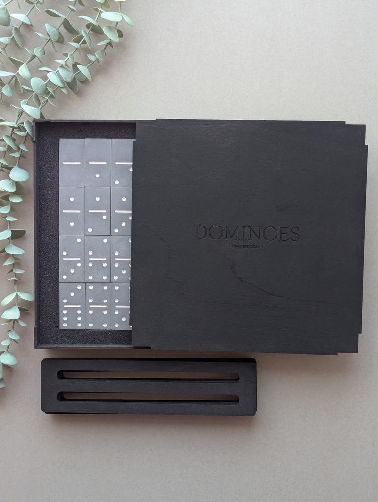 Настольная игра из бетона ДОМИНО