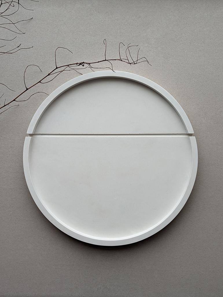 Поднос из бетона IDAR в деревянной коробке