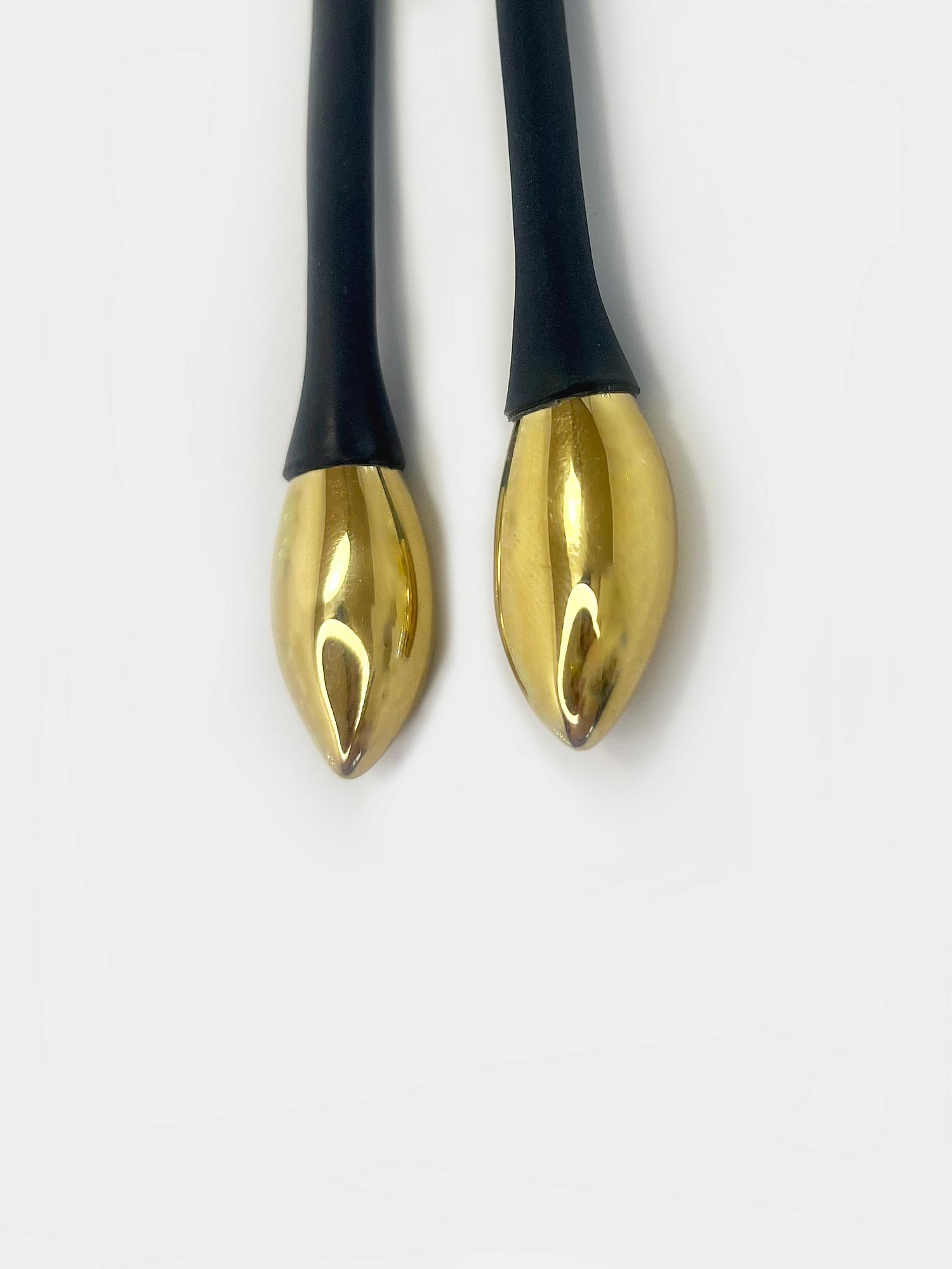 Серьги "Золотые лепестки"