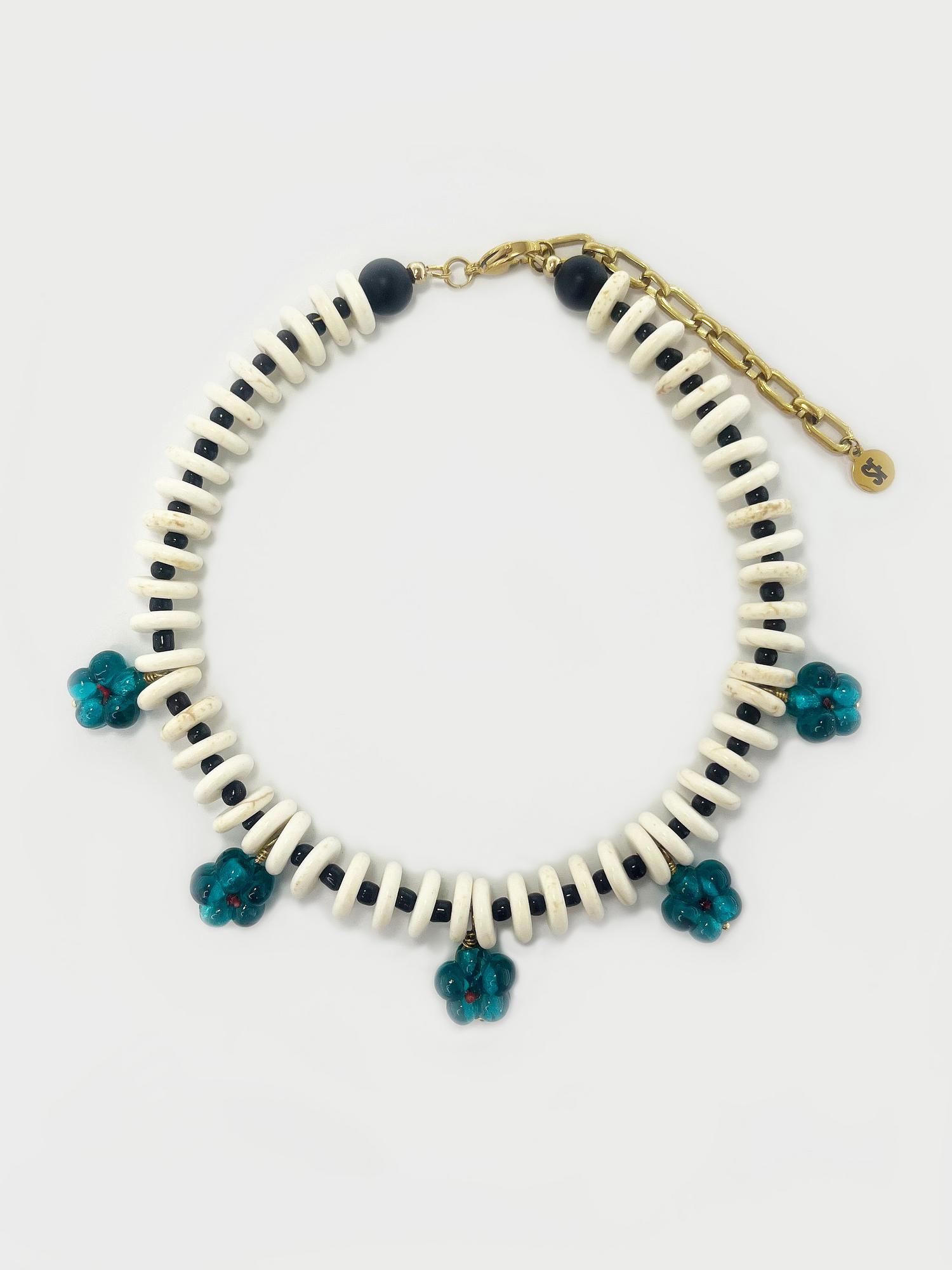 Колье Незабудки