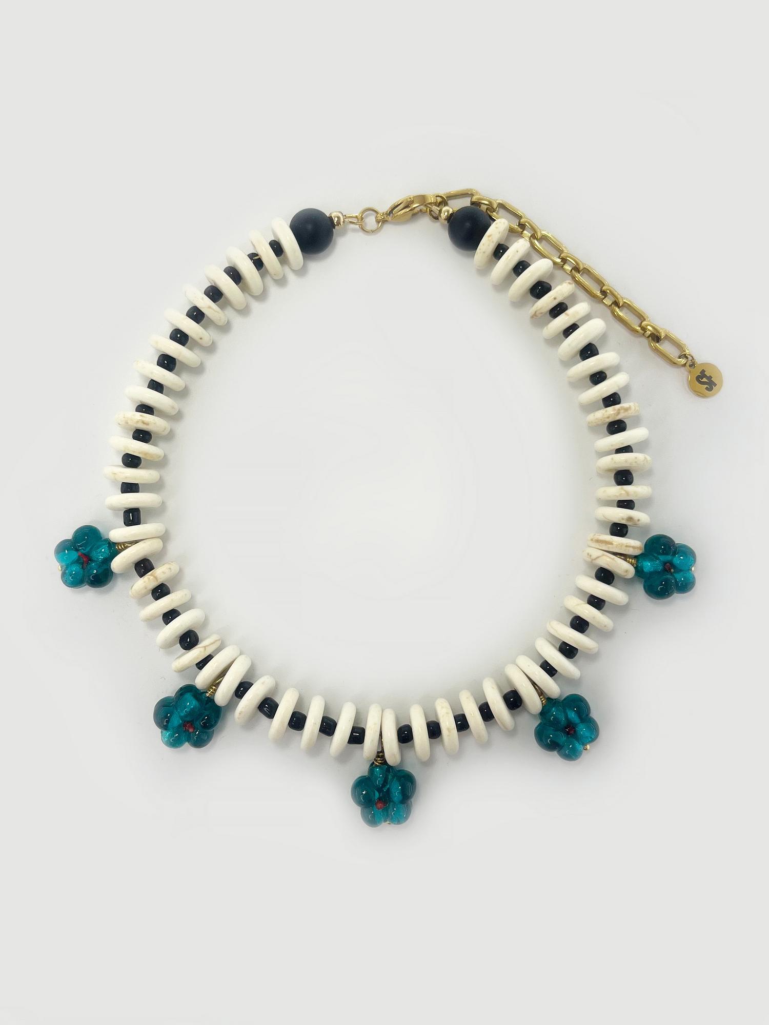 Колье Незабудки