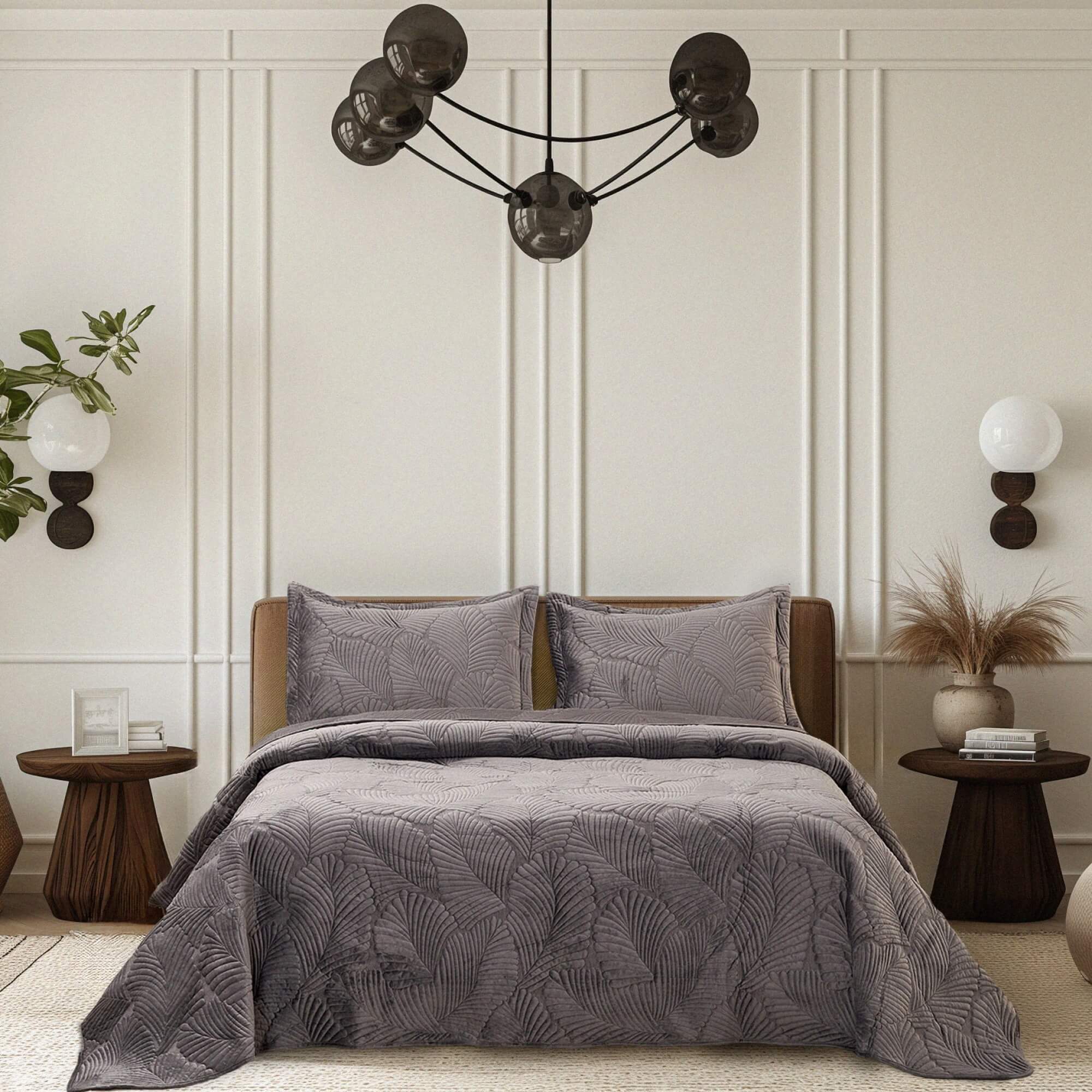 Покрывало с наволочками Mayfair Антрацит