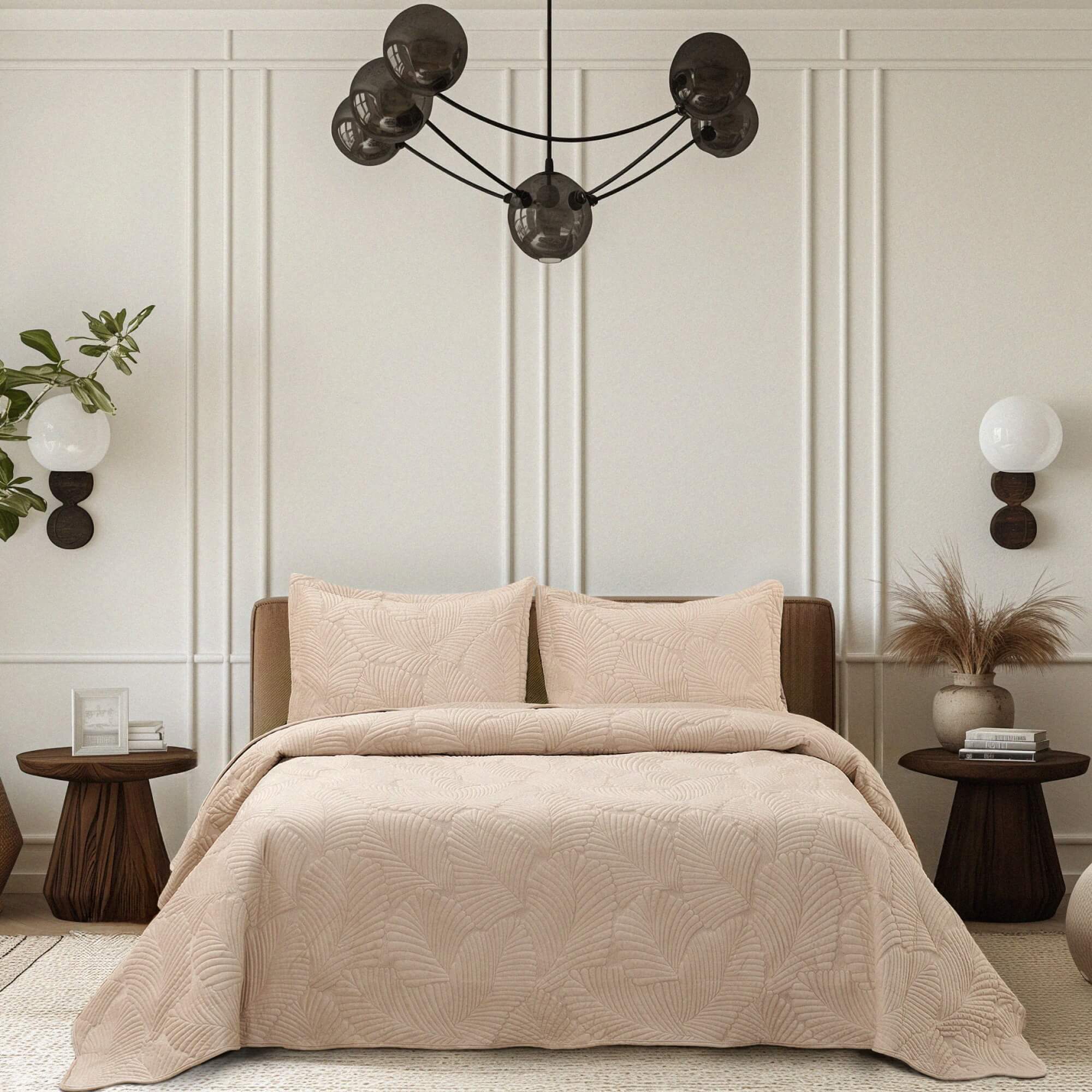 Покрывало с наволочками Mayfair Светло-бежевое