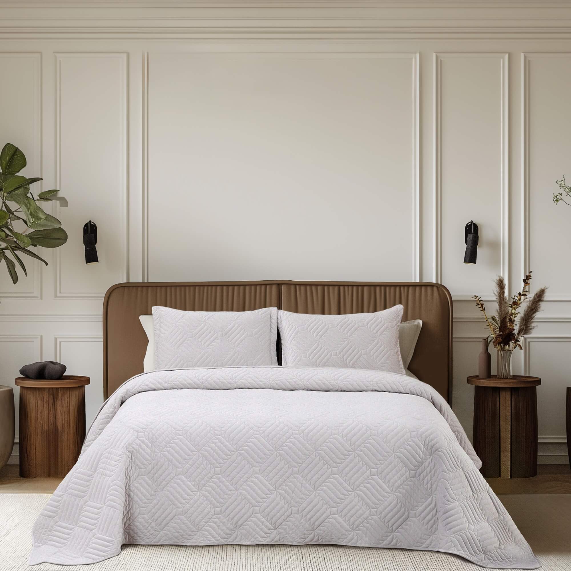 Покрывало с наволочками Dylan Крем