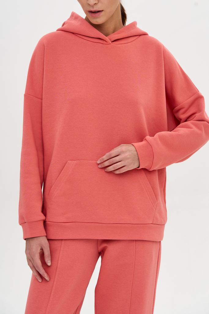 Худи в стиле oversize Ситцевая роза