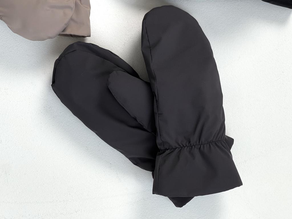 Варежки. утепленные флисом GREY