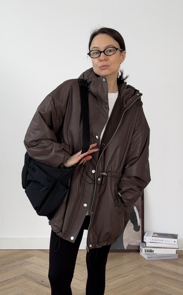 Демисезонная куртка Light с капюшоном BROWN