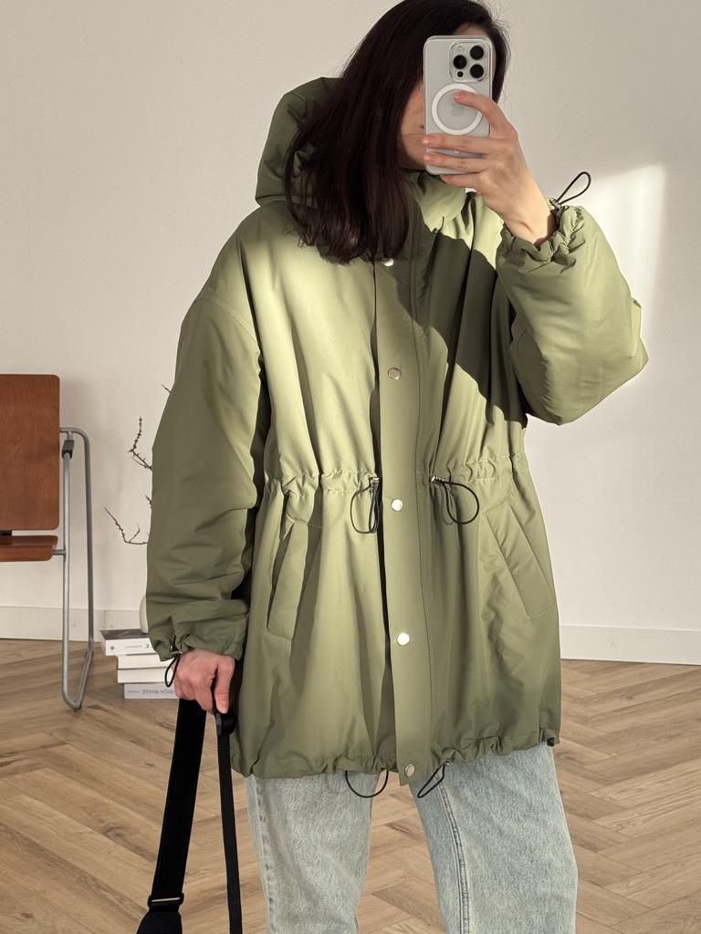 Демисезонная куртка Light с капюшоном OLIVE