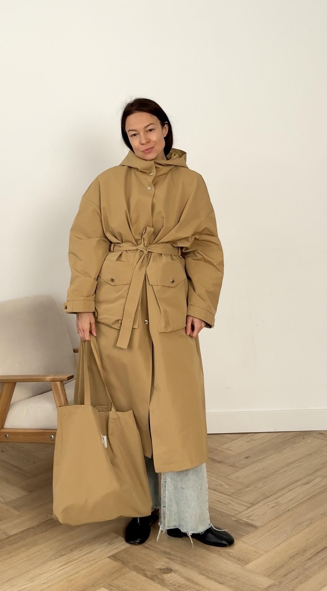 Дождевик длинный цвета сафари мд 406