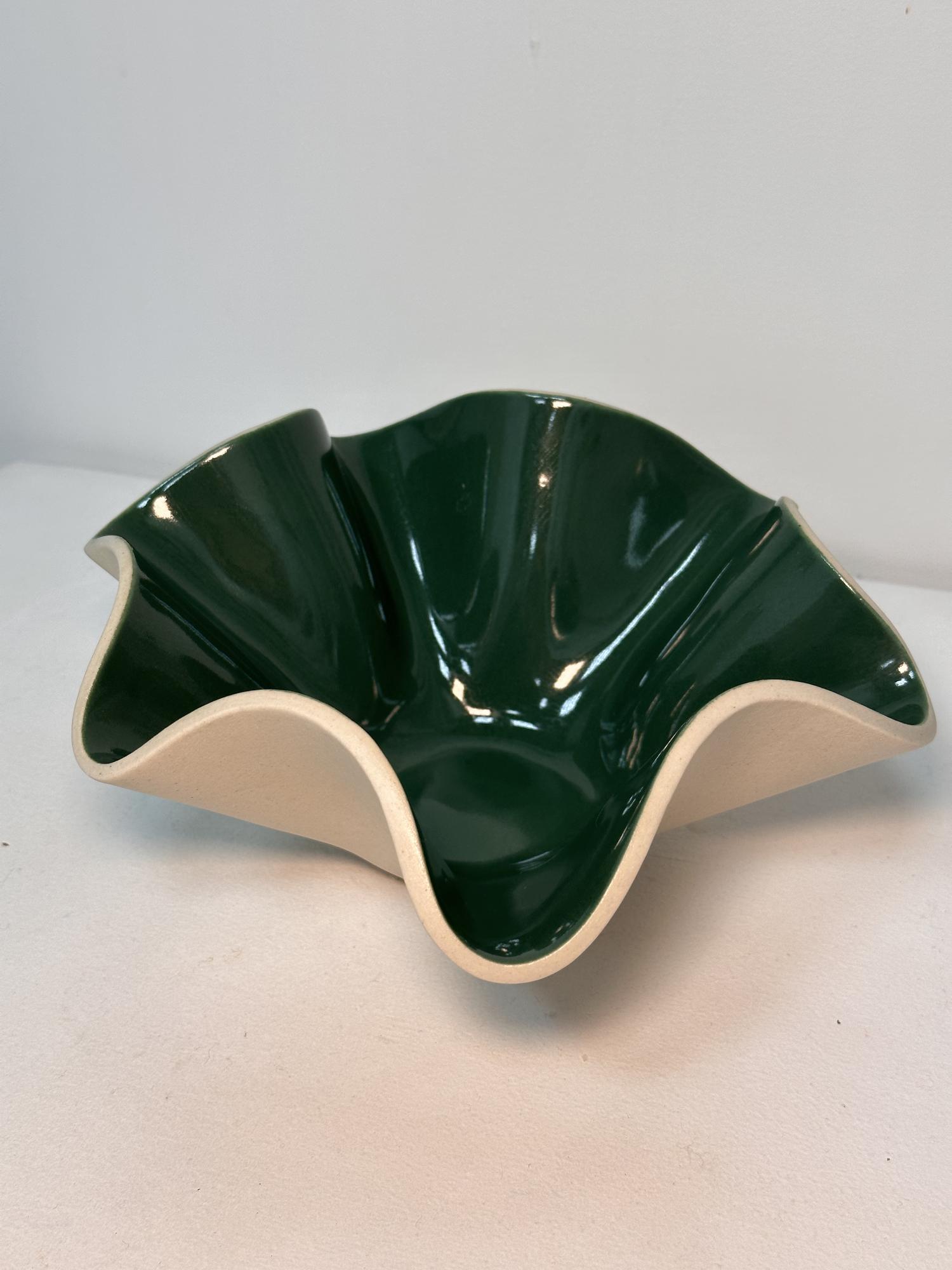 Ваза большая зеленая