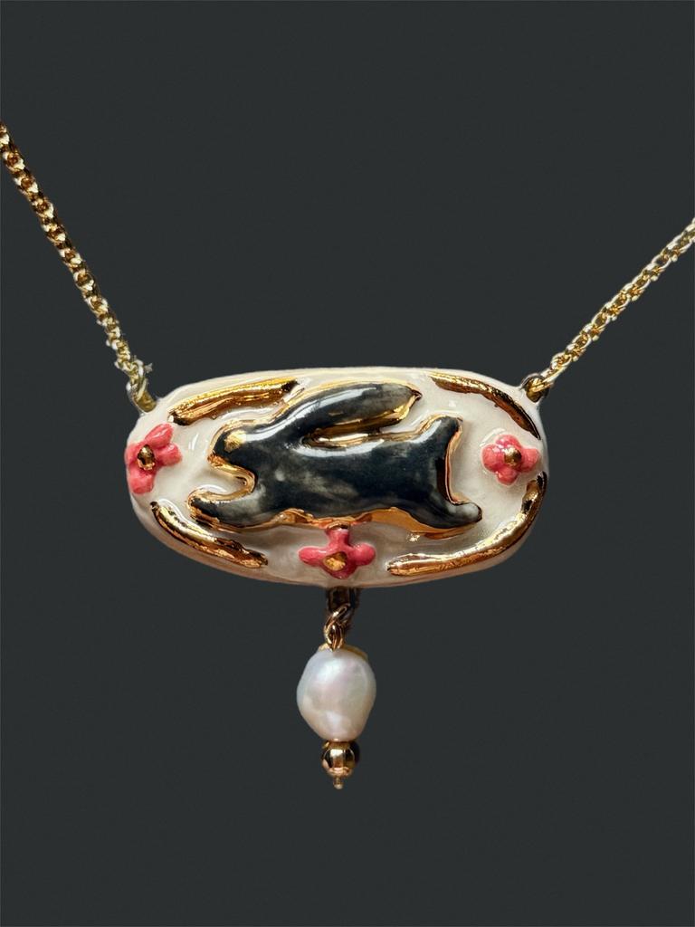 Чокер зайка ( в сером )