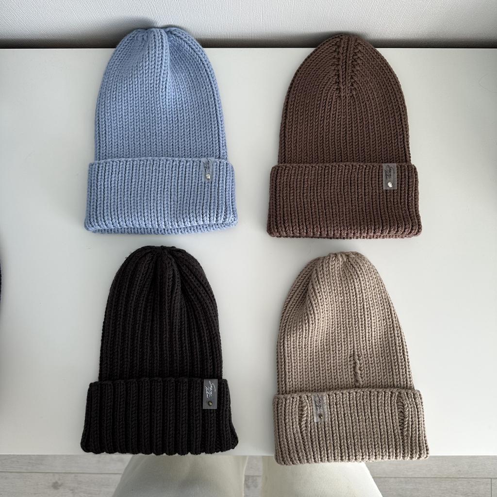 Мериносовые шапки (сет из 4х)