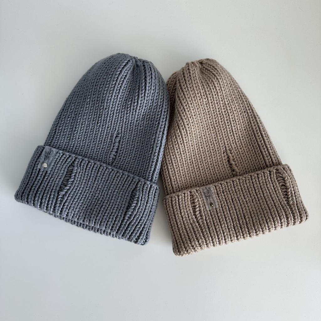 Шапка тыковка с деликатной рванью