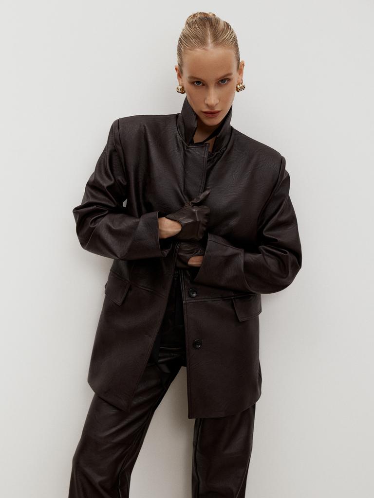 Жакет из экокожи