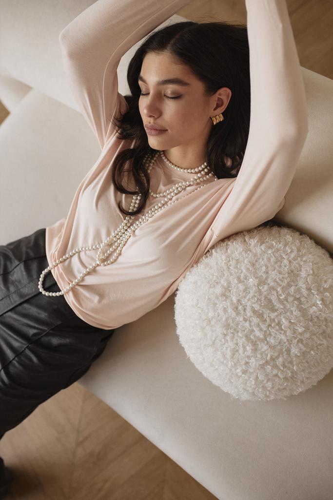 Лонгслив розовый