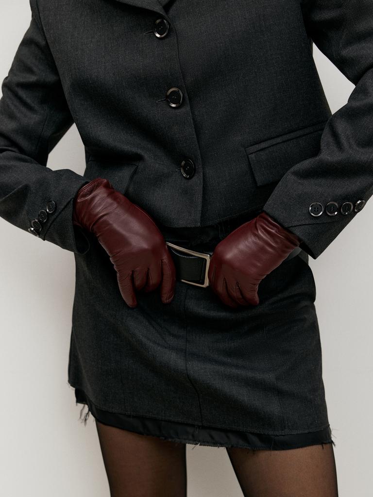 юбка мини с необработанным краем