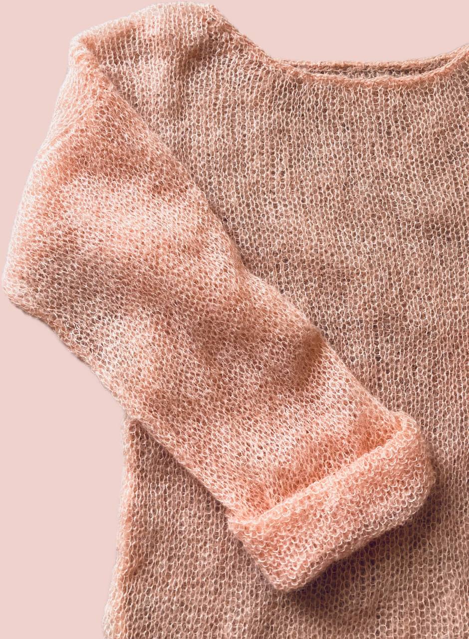 Свитер из мохера и шёлка