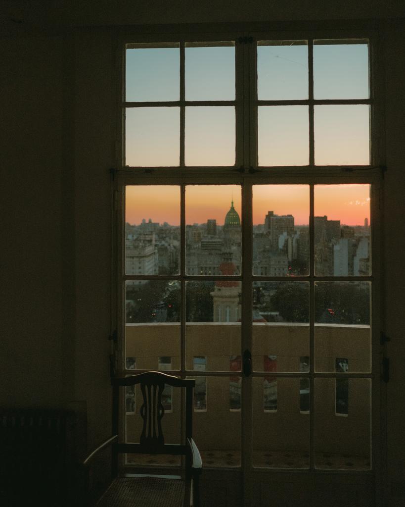 Chair, Window, Dusk