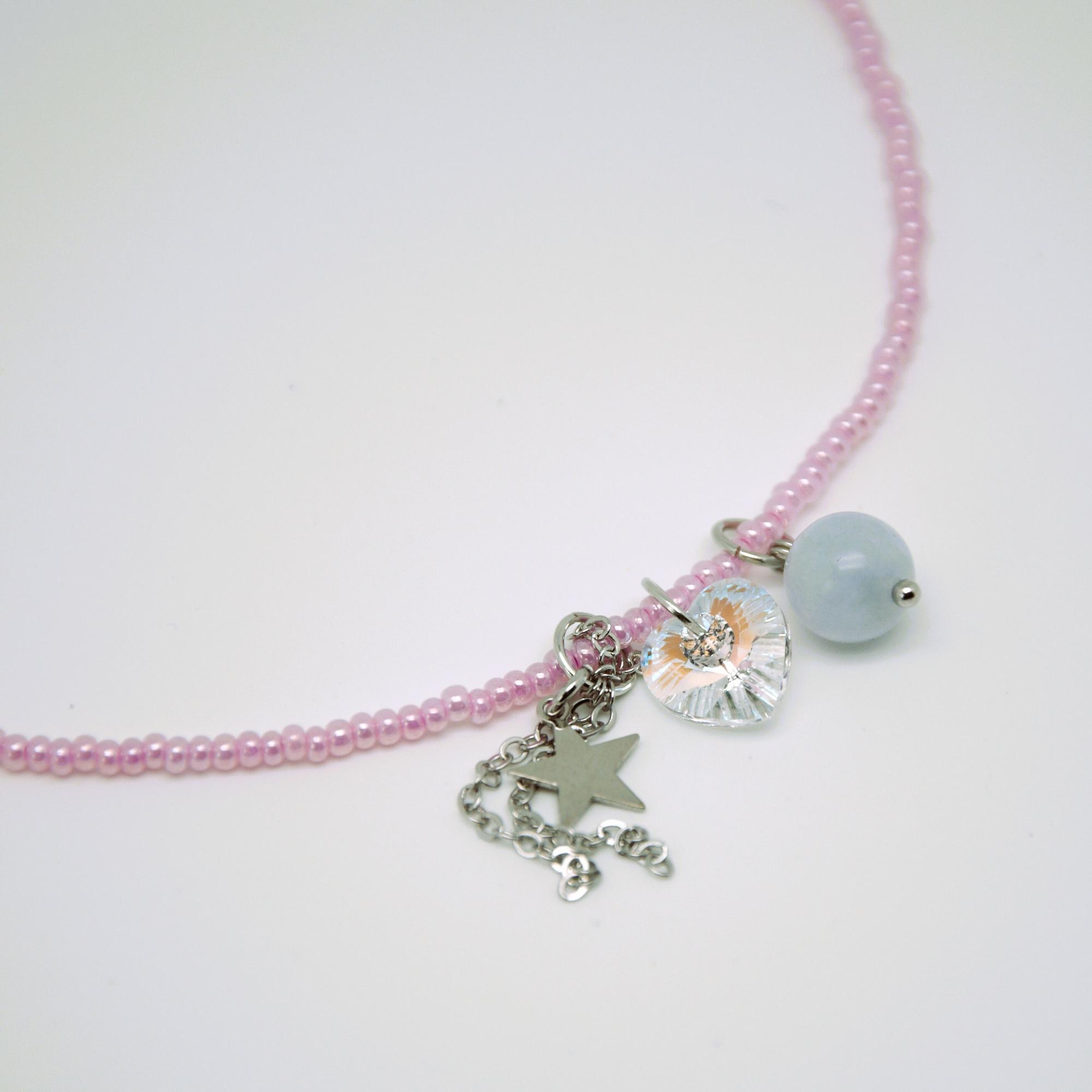 Кидкор-чокер розовый