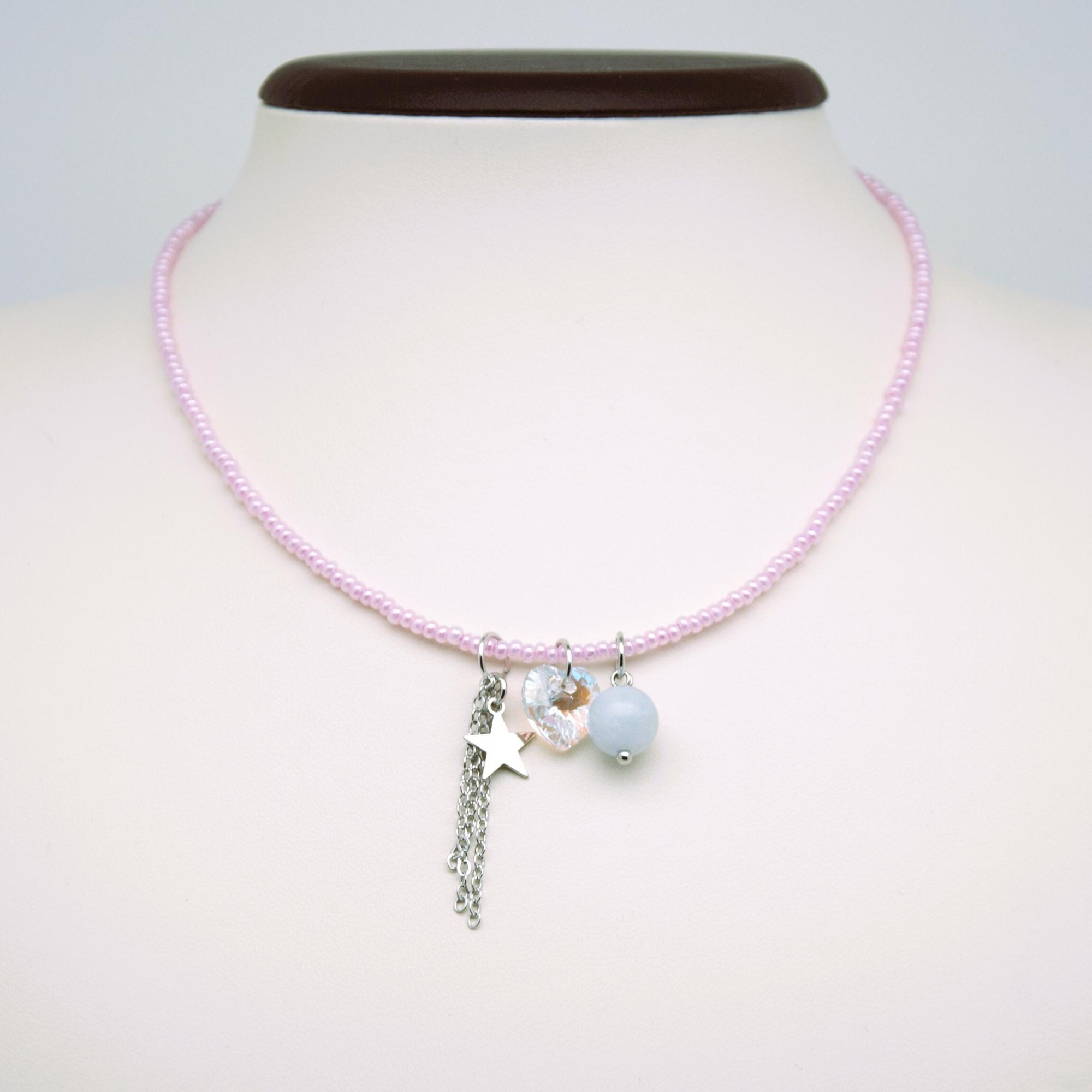 Кидкор-чокер розовый