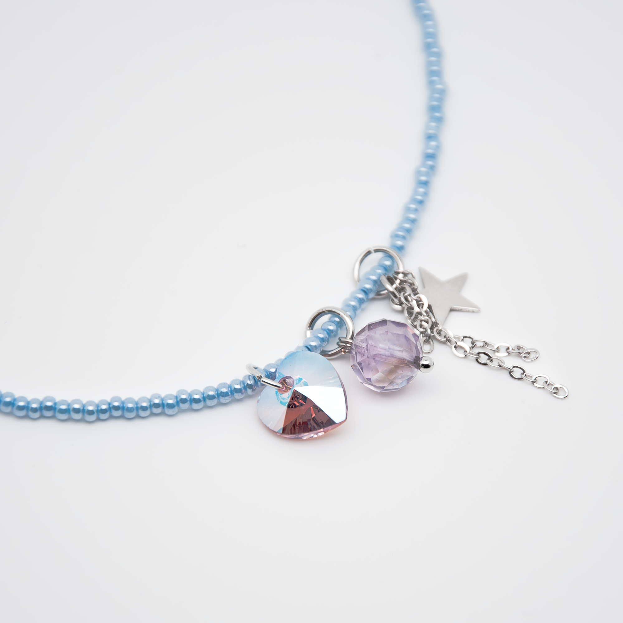 Кидкор-чокер голубой