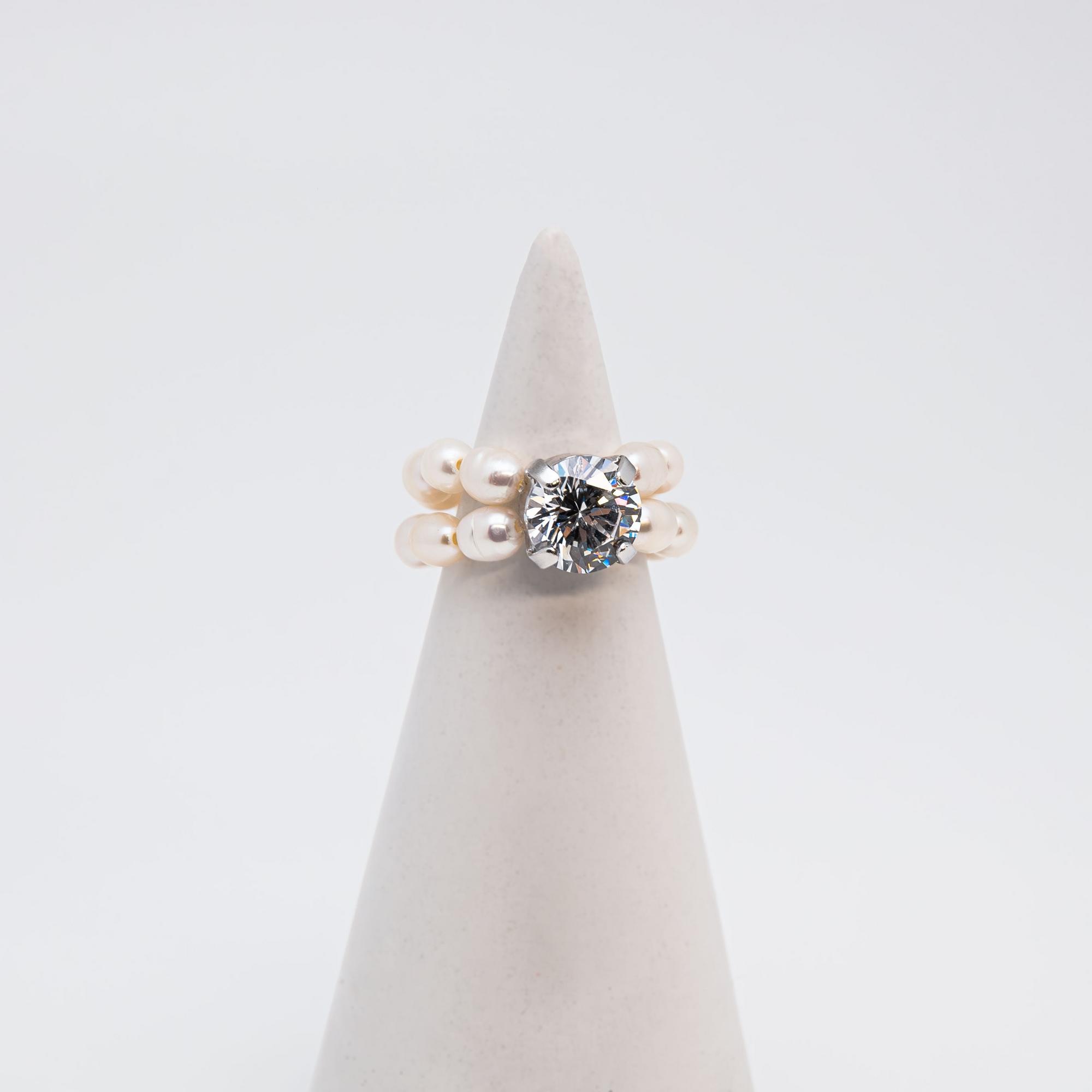 Кольцо "Crystal Pearl"