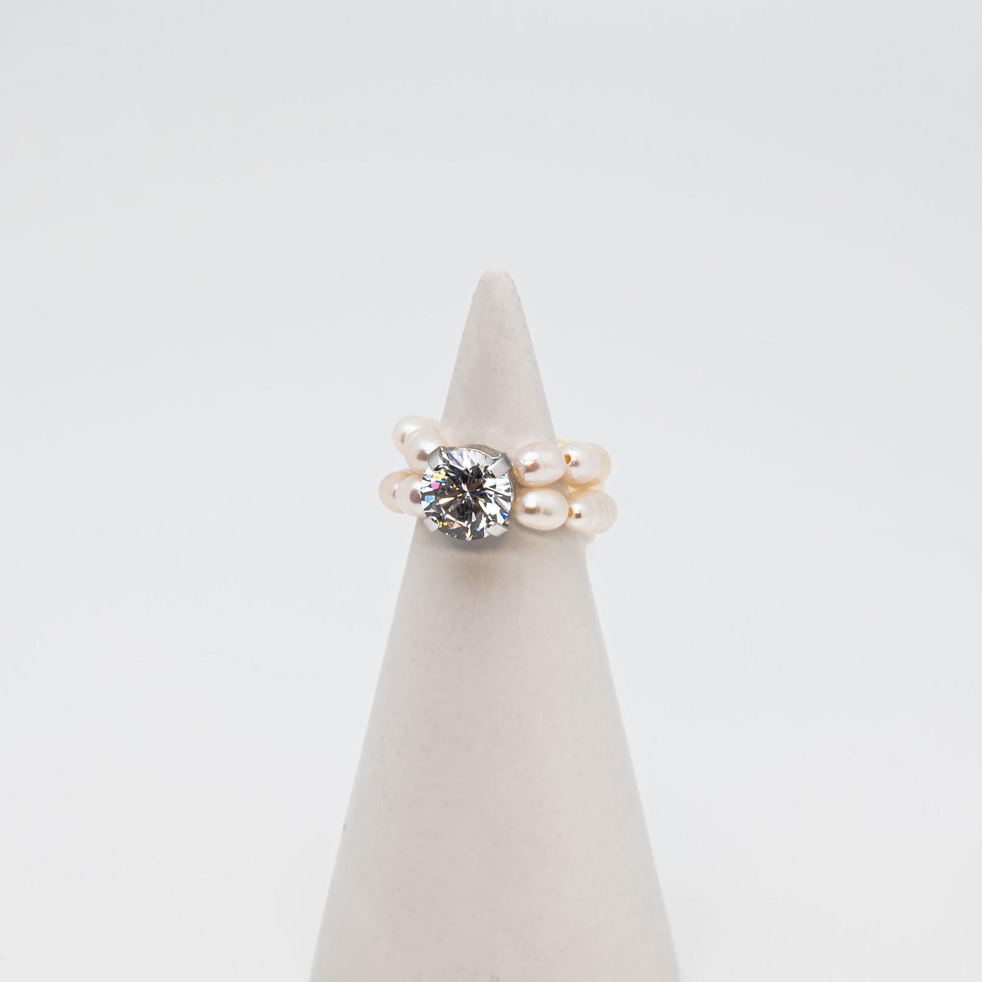 Кольцо "Crystal Pearl"
