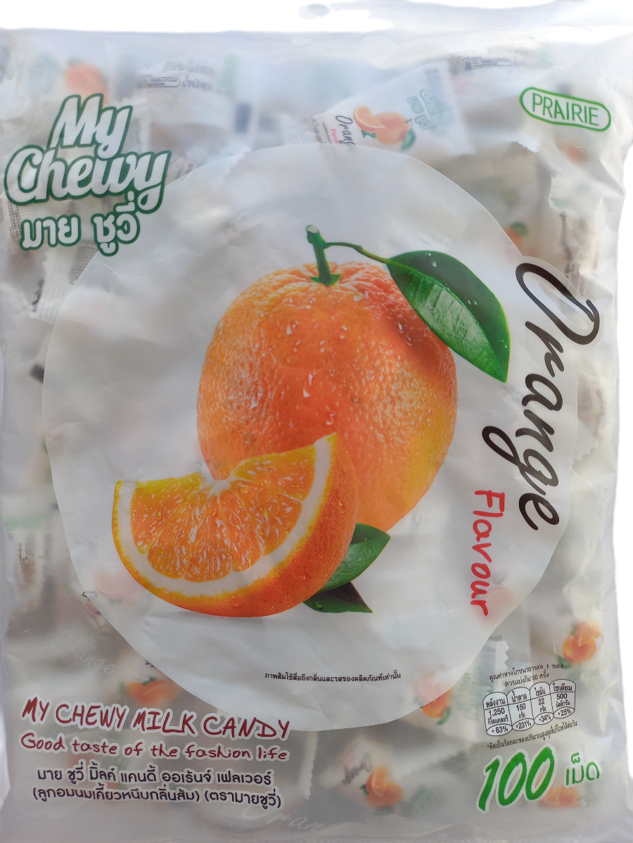 My Chewy Milk Candy Orange Flavour 360 g. Конфеты Апельсин