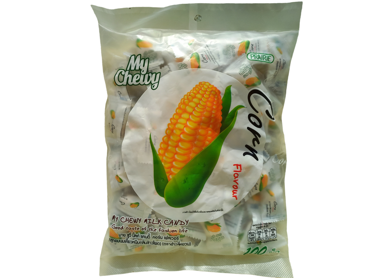 My Chewy Milk Candy Corn Flavour 360 g. Жевательные молочные конфеты со вкусом Кукуруза 360 гр. / 100 шт.