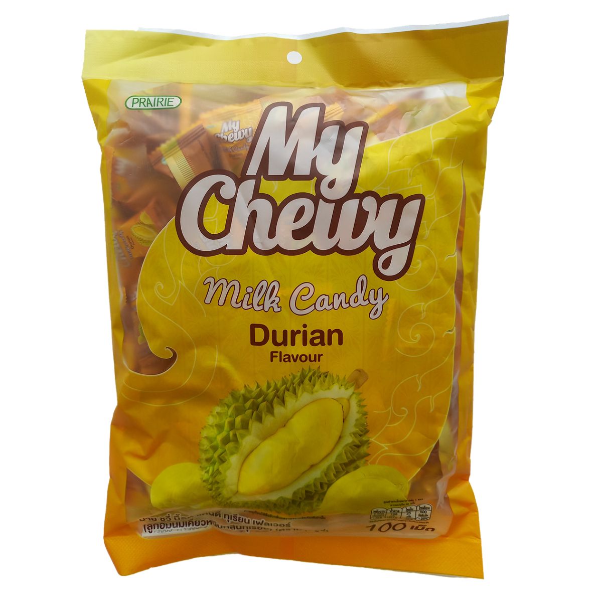 My Chewy Milk Candy Durain Flavour. Жевательные молочные конфеты со вкусом Дуриан 360 гр. / 100 шт.