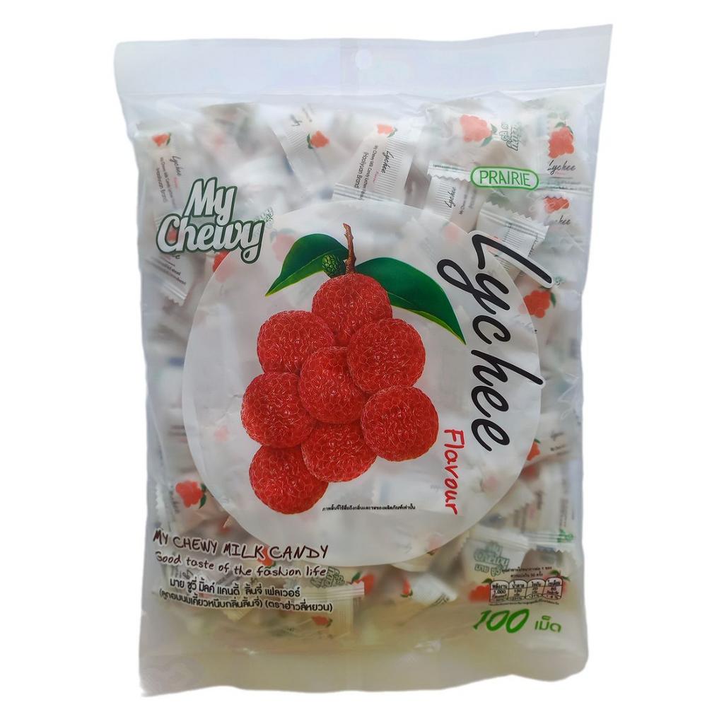 My Chewy Milk Candy Lychee Flavour. Жевательные молочные конфеты со вкусом Личи 360 гр. / 100 шт.