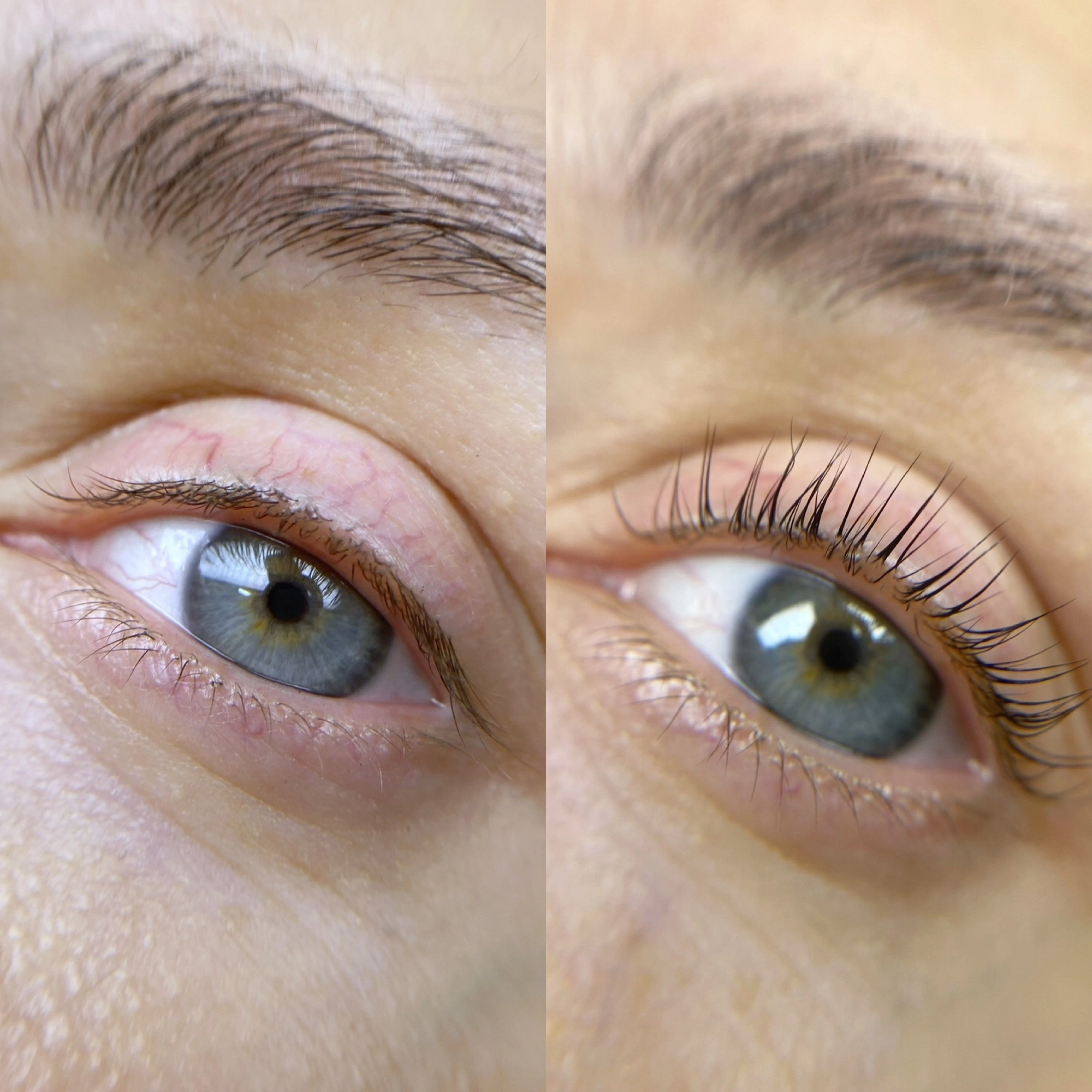 Окрашивание ресниц + коррекция и окрашивание бровей