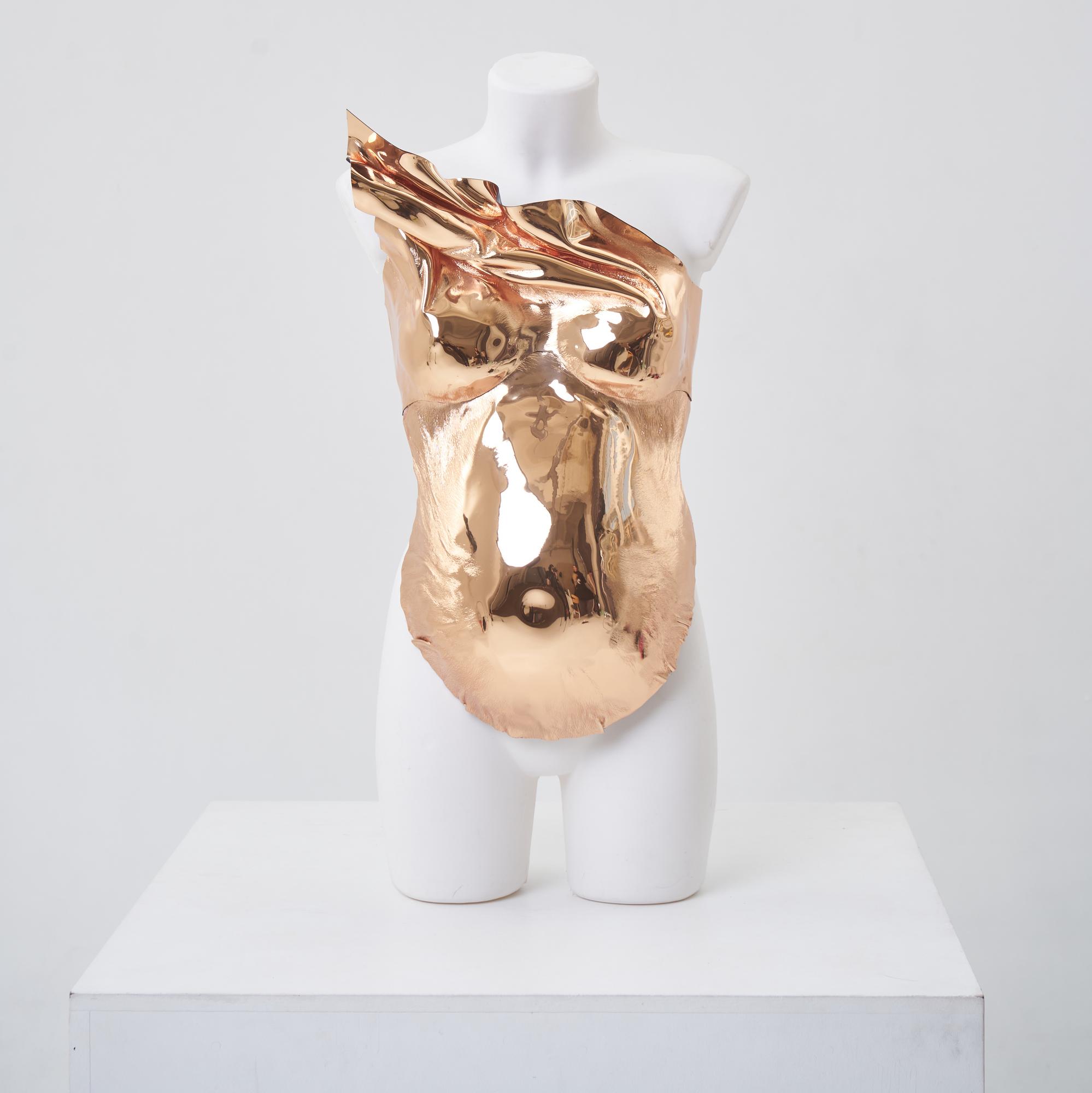 Корсет золотой с волной  беременный