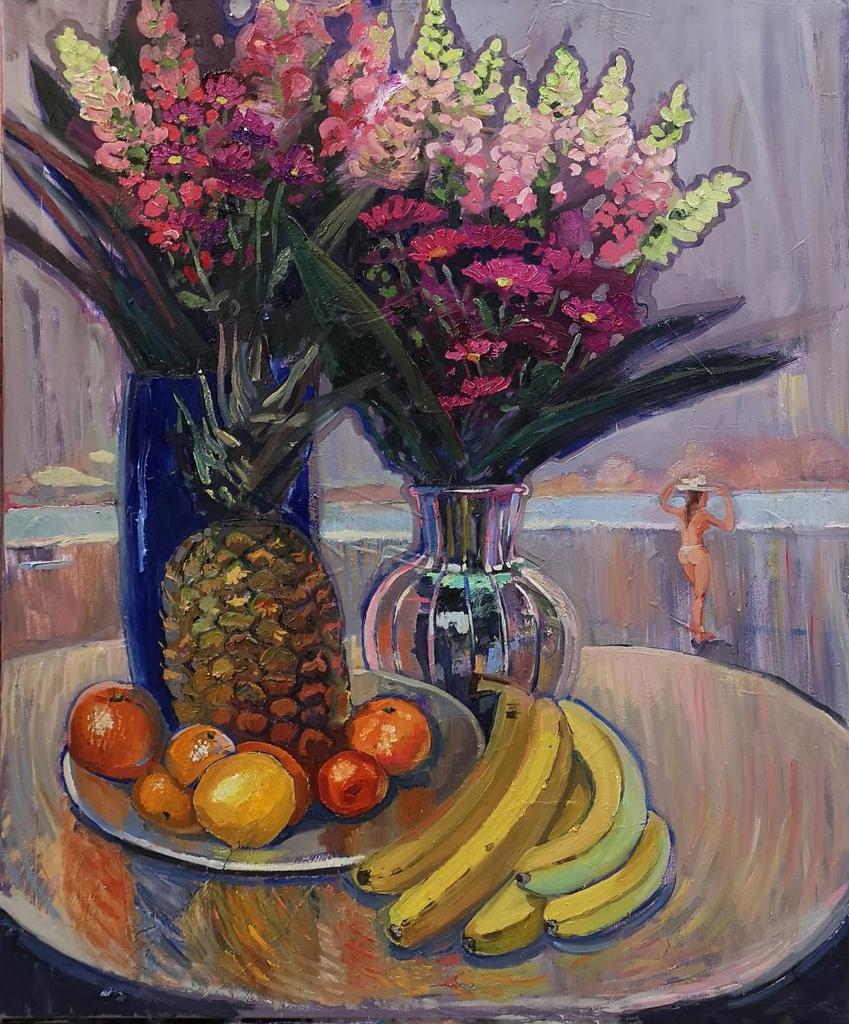 "Цветы для любимой" 80х100см