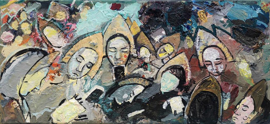 "Свет мой зеркальце."  30х60см