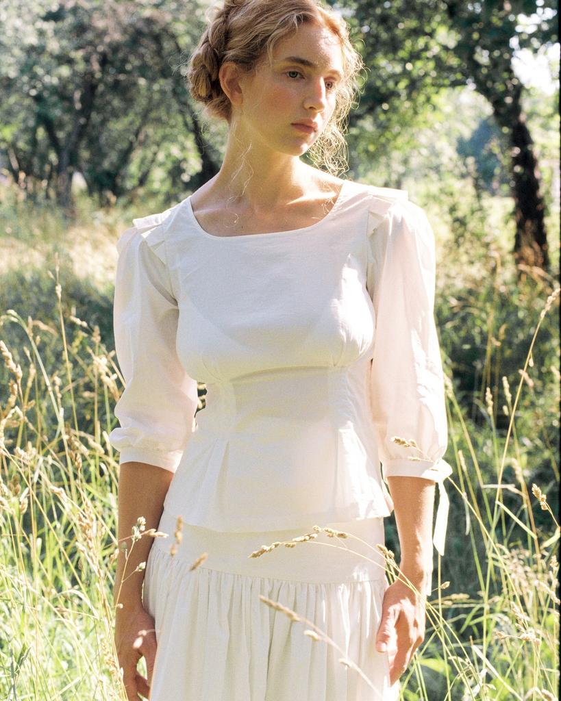 Блуза с гребешками