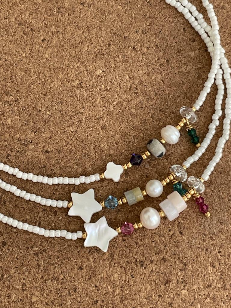 Чокер из бисера My love