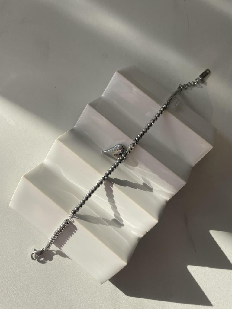 Браслет Heart silver