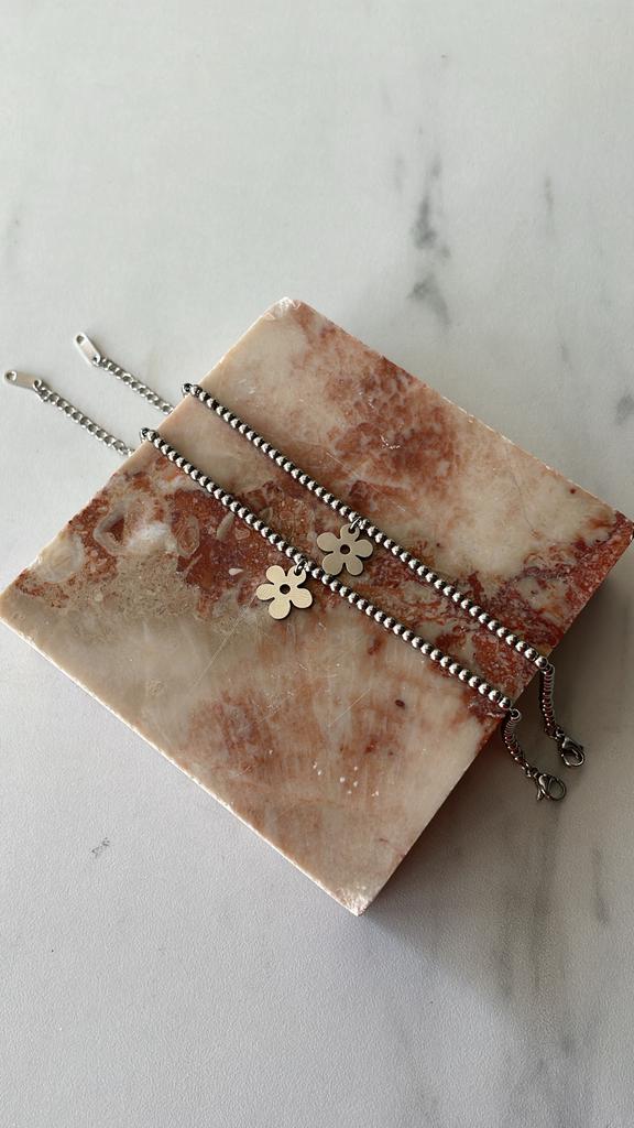 Браслет Цветочек silver