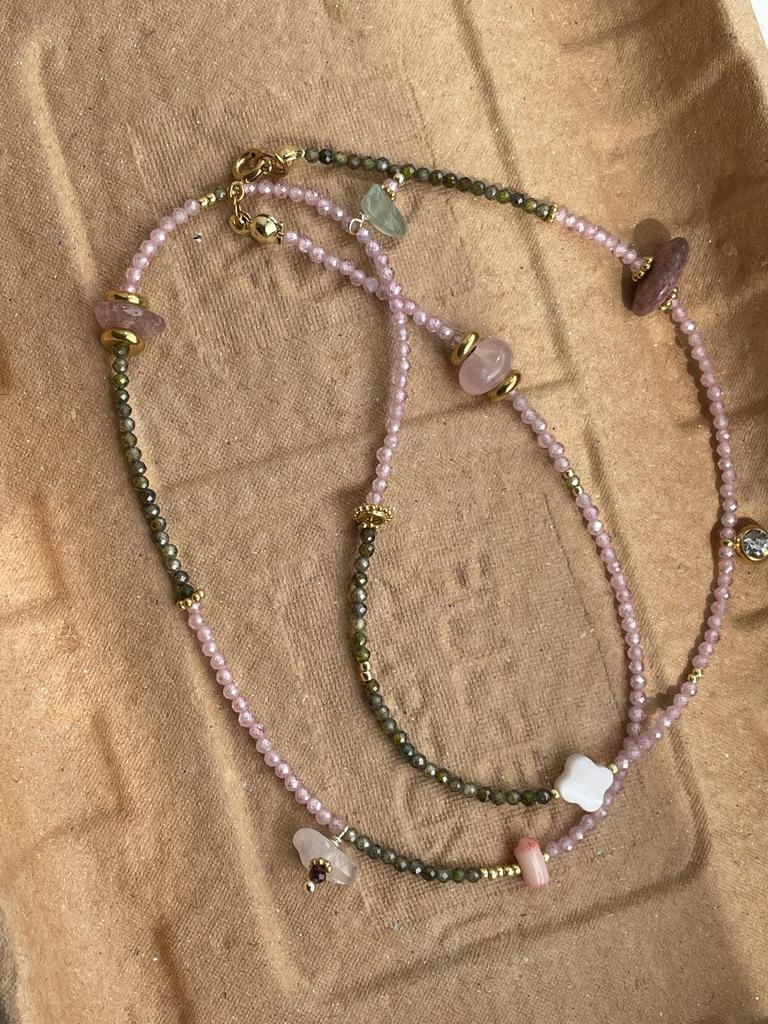 Колье Mood Bali pink