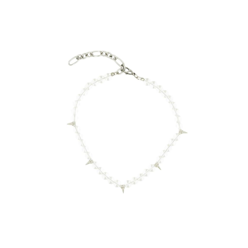 Колье из крупного хрусталя с шипами