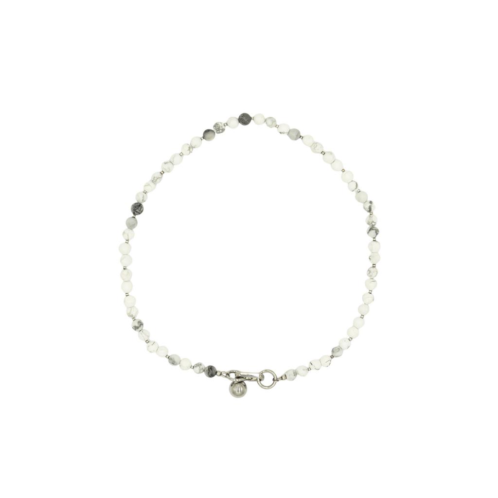 Колье из кахолонга в серебре