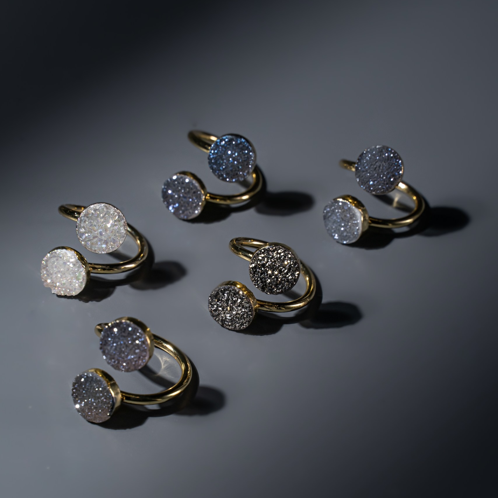 Двойные кольца QUARTZ COLLECTION